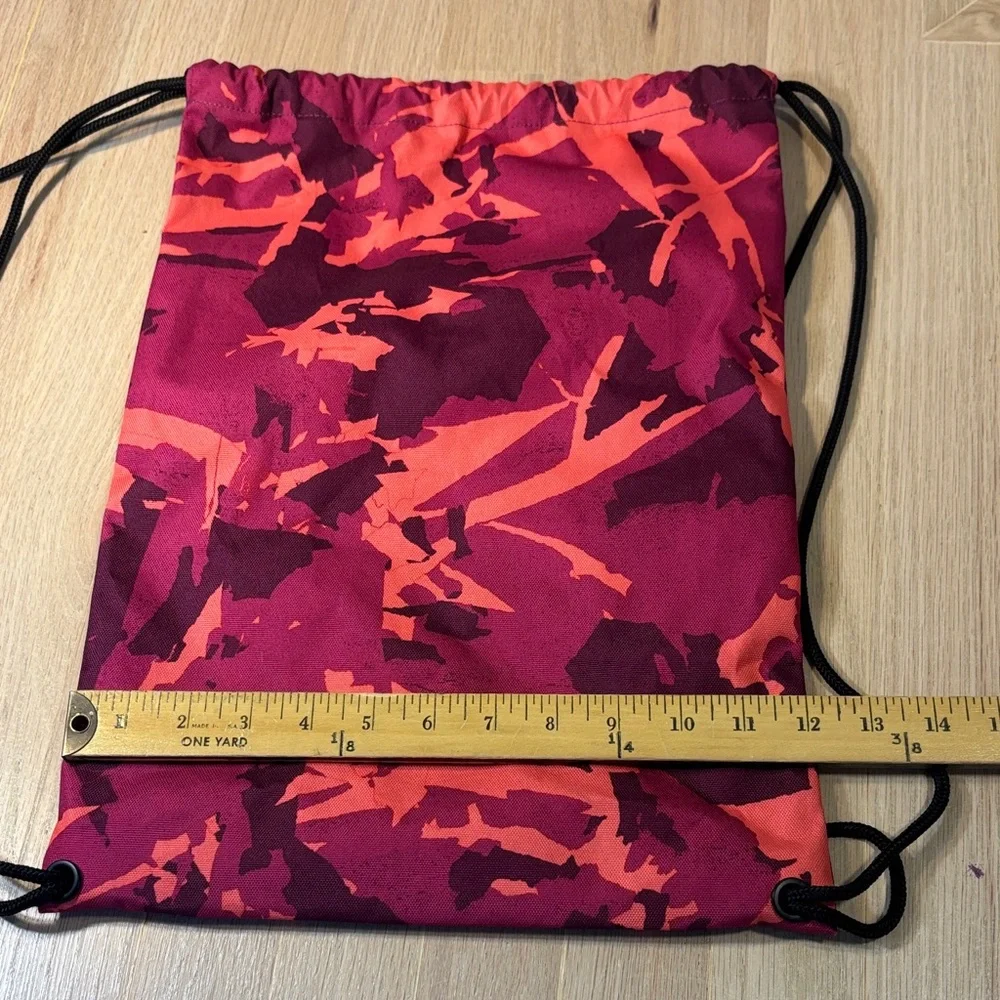 Columbia Vibrant Pink and Orange Drawstring Bag